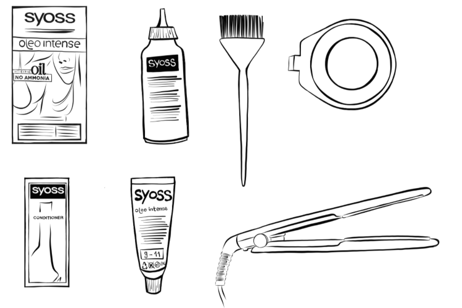 Syoss Oleo- Hand cut illustration design