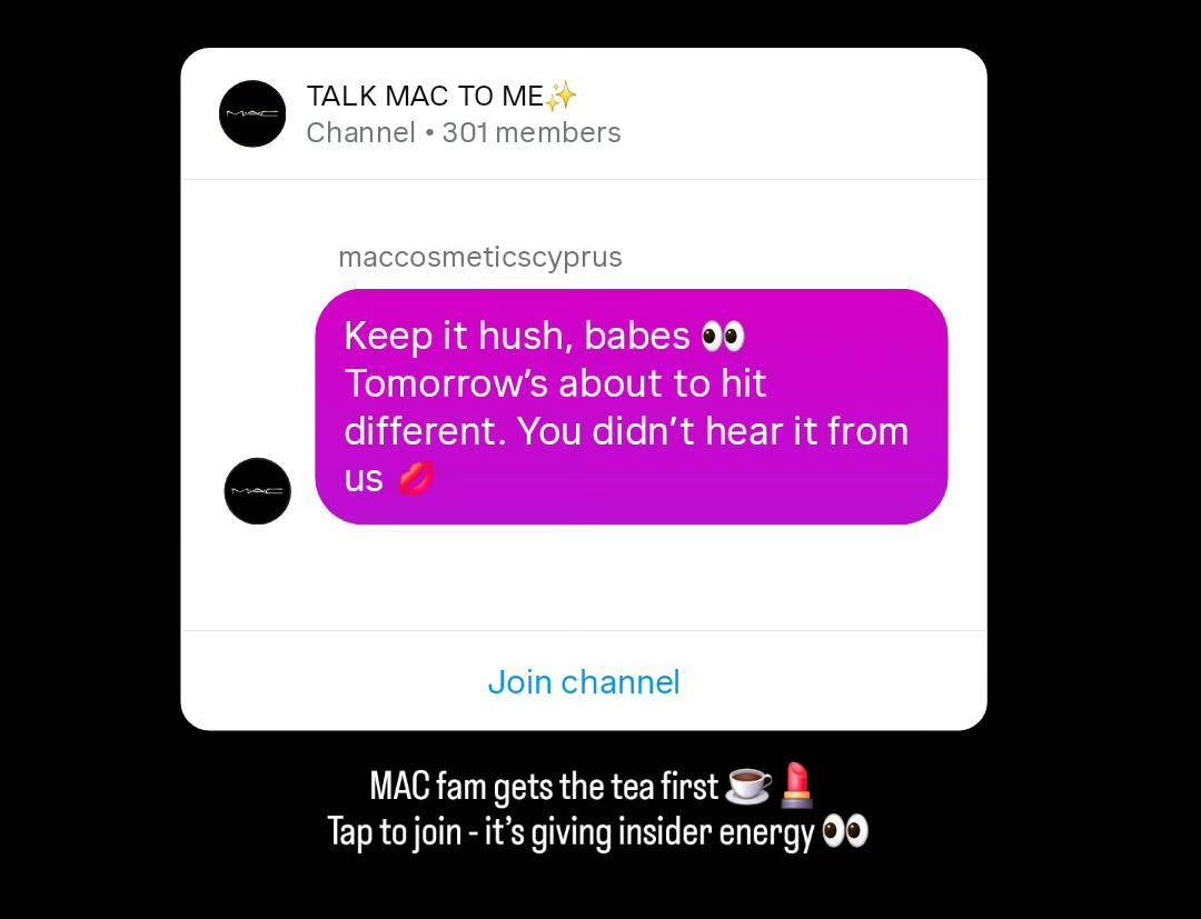 MAC Cosmetics Cyprus - Broadcast Channel