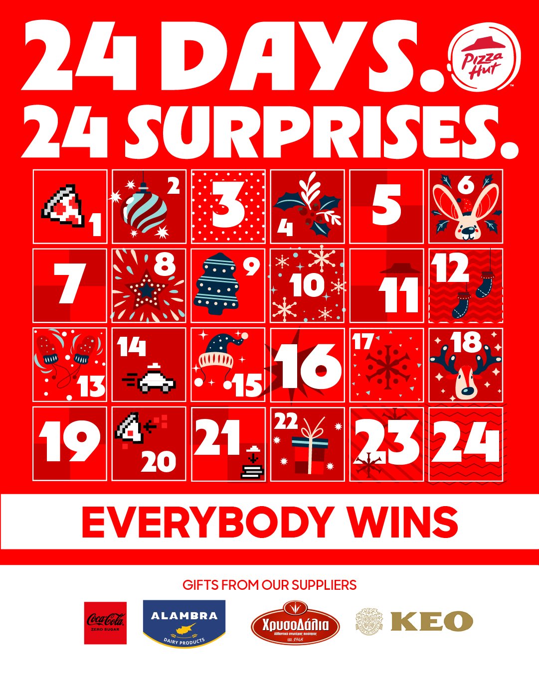 Pizza Hut Cyprus Advent Calendar Campaign 2025