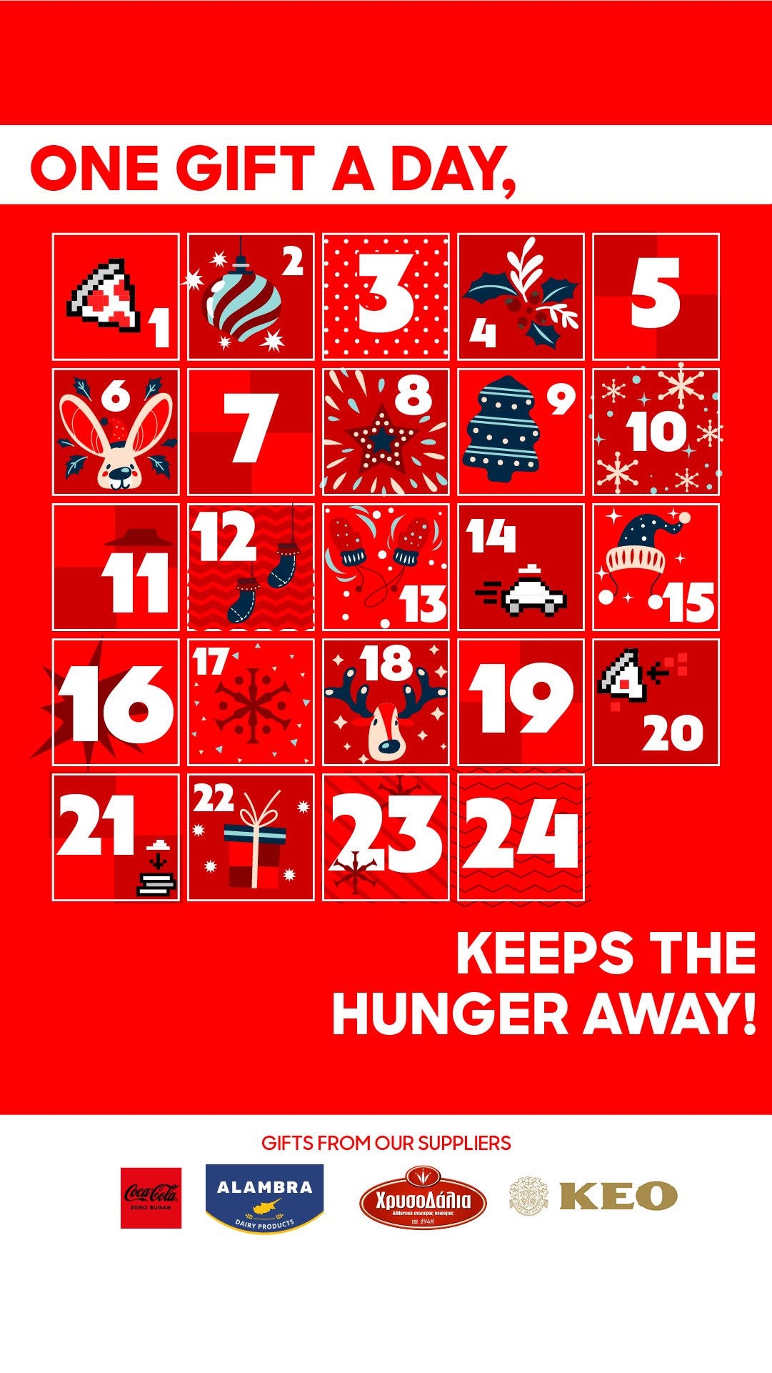 Pizza Hut Cyprus Advent Calendar Christmas Campaign