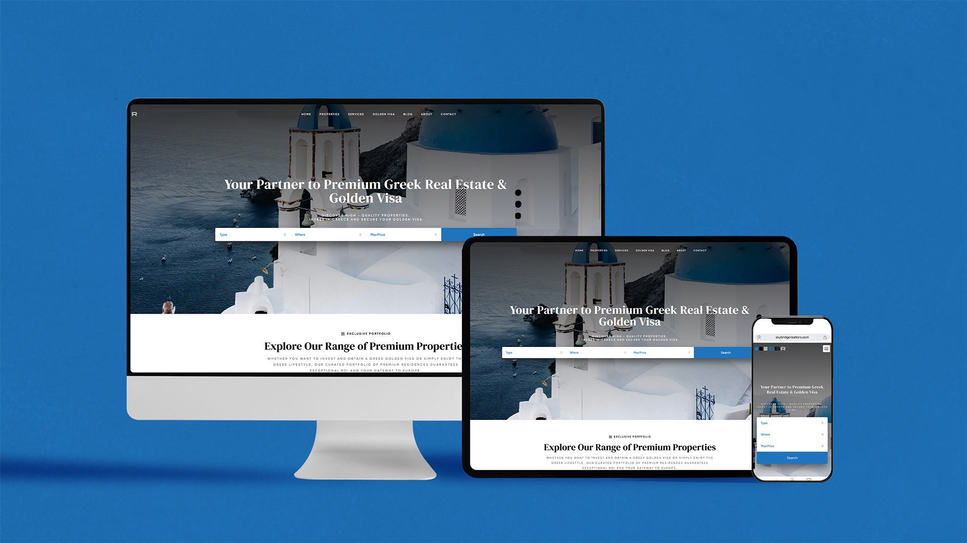SkyBridge Realtors Web Design & Development