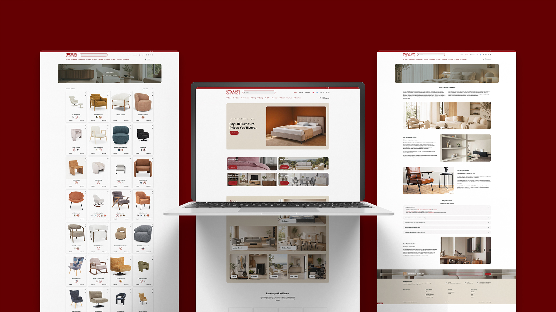 Four Day Clearance Web Design & Development