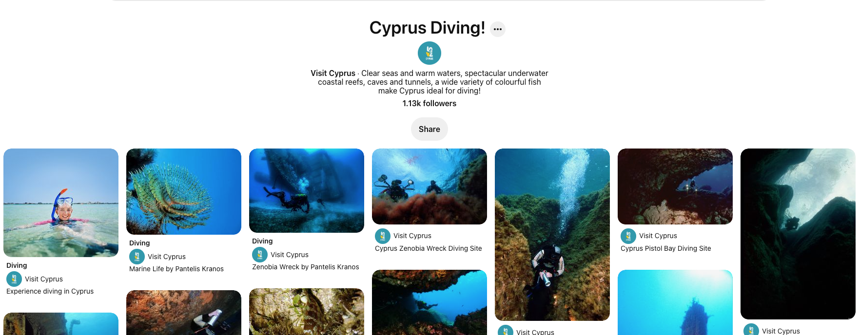 Visit Cyprus Pinterest Campaign 